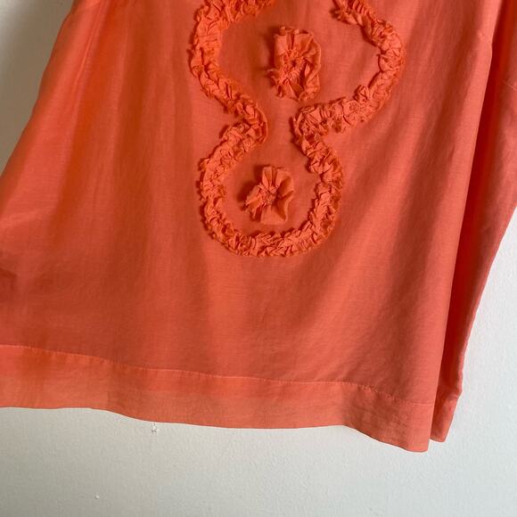 J Crew Size 8 Cotton Silk Blend Lightweight Tank Blouse Top Lined Peach Coral - Picture 3 of 12